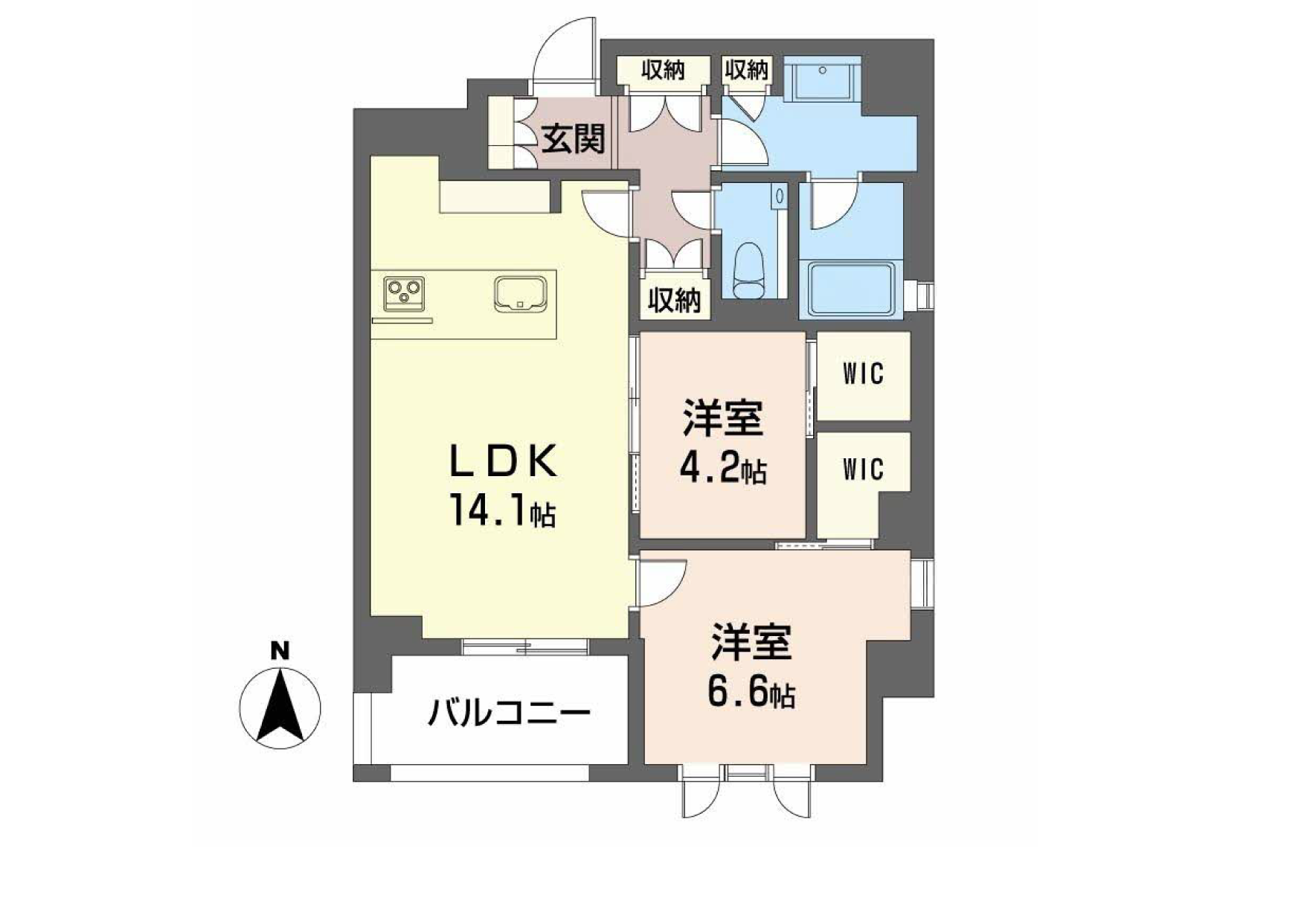 シャーメゾンステージ香櫨園0102号室の間取り
