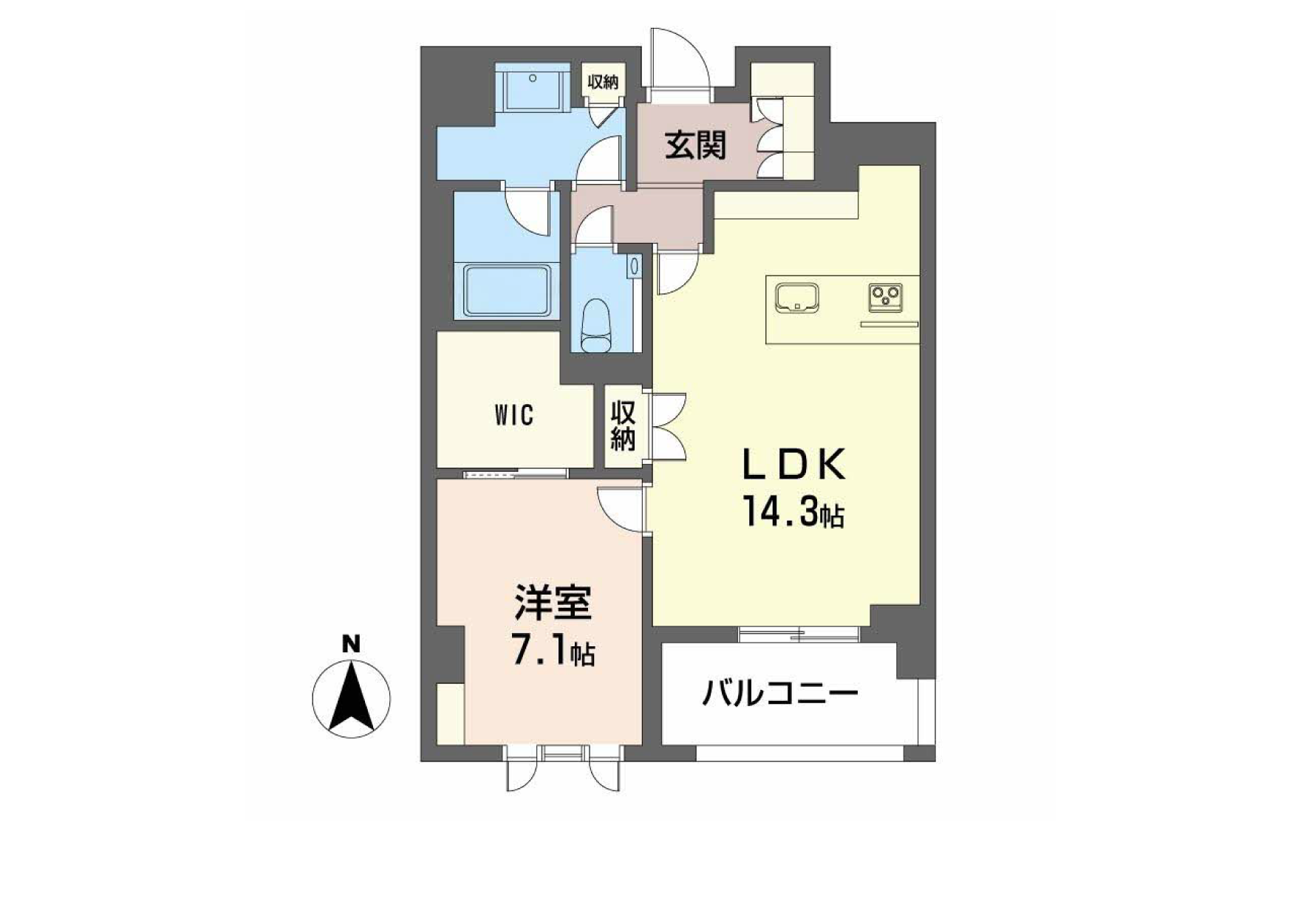 シャーメゾンステージ香櫨園0103号室の間取り