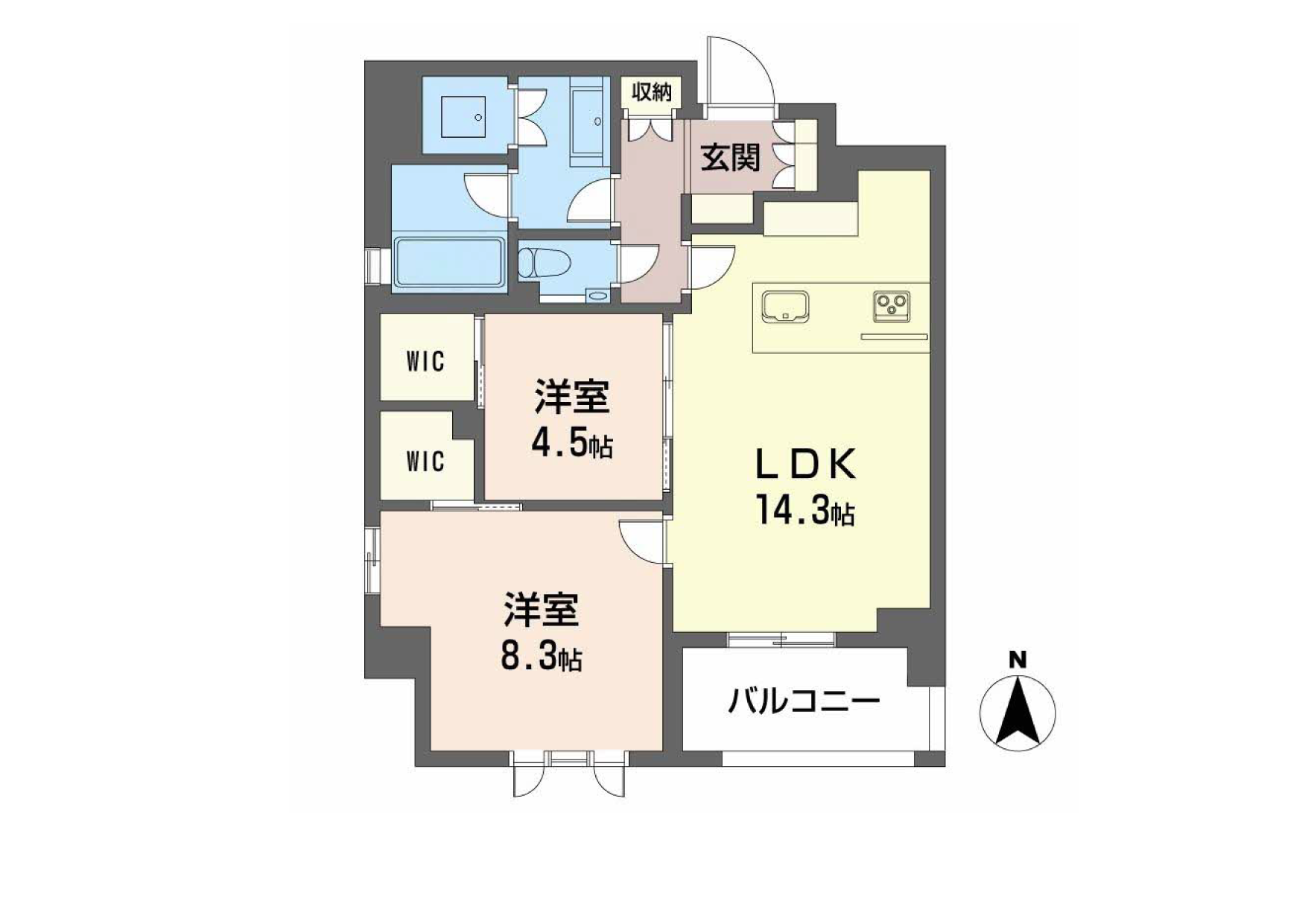 シャーメゾンステージ香櫨園0306号室の間取り